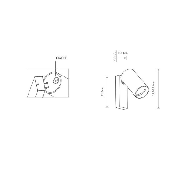 Бра Nowodvorski 37808 Mono GU10 1x10W IP20 Wh - фото №4
