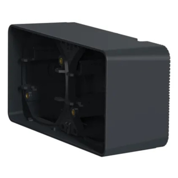 Накладний горизонтальний блок підрозетників Schneider Electric MUR37914 IP55 (антрацит) - фото №2