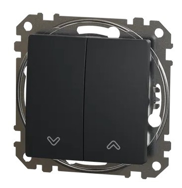 Кнопковий вимикач Schneider Electric Sedna Design & Elements для жалюзі чорний SDD114114 - фото №3