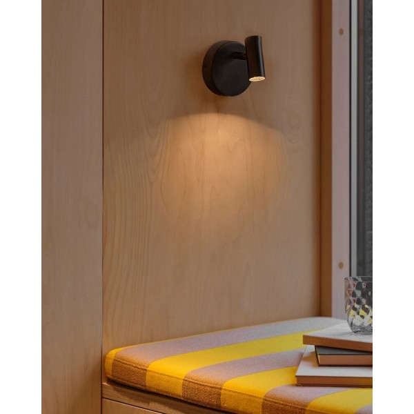 Бра, настінний світильник Nordlux 2612501003 Omari LED 1x3.2W 2700K 320Lm IP20 чорний - фото №1