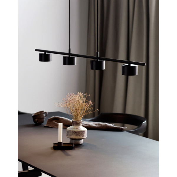 Подвесной светильник, люстра Nordlux 2010813003 Clyde LED 4x16W 2700K 350Lm IP20 черный - фото №1