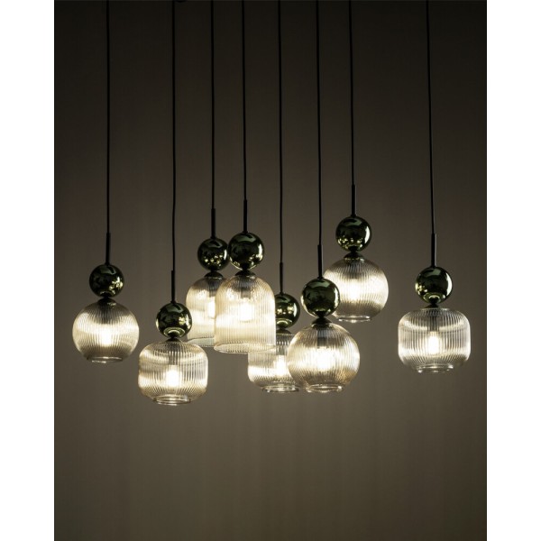 Подвесной светильник, люстра TK Lighting 11151 Sophia E14 8x10W IP20 зеленый - фото №2