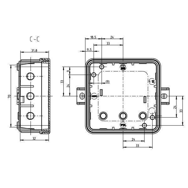 Зовнішня сполучна коробка Spelsberg i12-L/sw (sp33221201) IP55 - фото №9