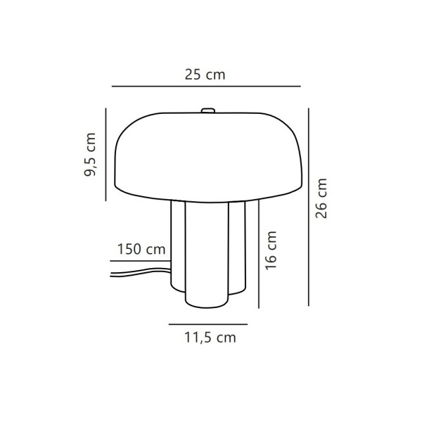 Настільна лампа Nordlux 2612025018 Sandro E27 1x15W IP20 коричнева - фото №3