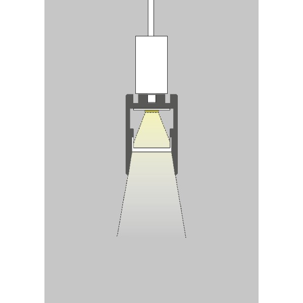 LED-профіль KLUS PDS-ZMG, 1 метр - фото №5