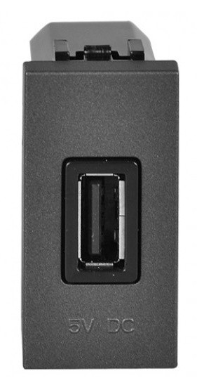 USB розетка ABB Zenit N2185 AN 1М (антрацит)