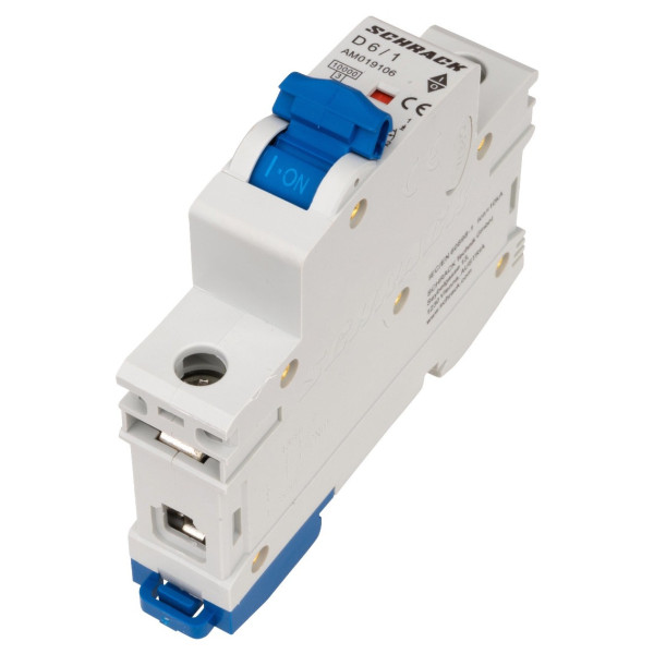 Автоматичний вимикач Schrack AM019106 10кА 6А 1P х-ка D - фото №8
