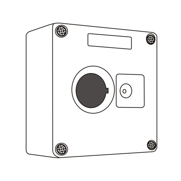 Корпус кнопкового поста Promfactor BOXP2-1 IP54 на 1 місце (BOXP2-1) - фото №1
