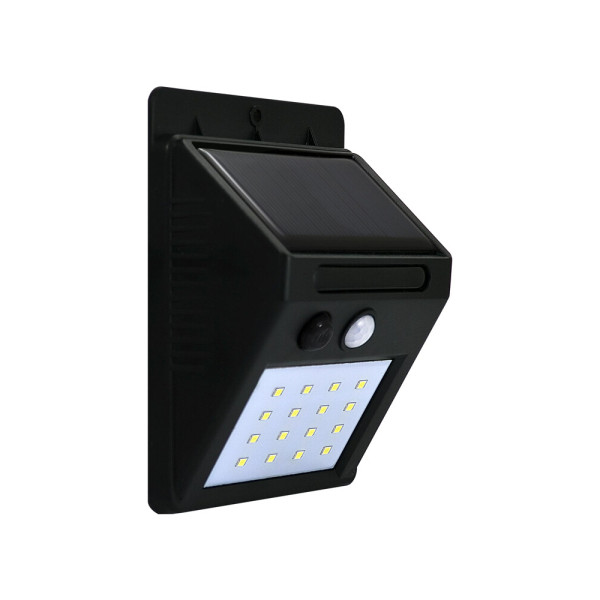 Вуличний світильник на сонячній батареї Goldlux 307644 Box LED 1x2,2W 6400K 270Lm IP44 чорний