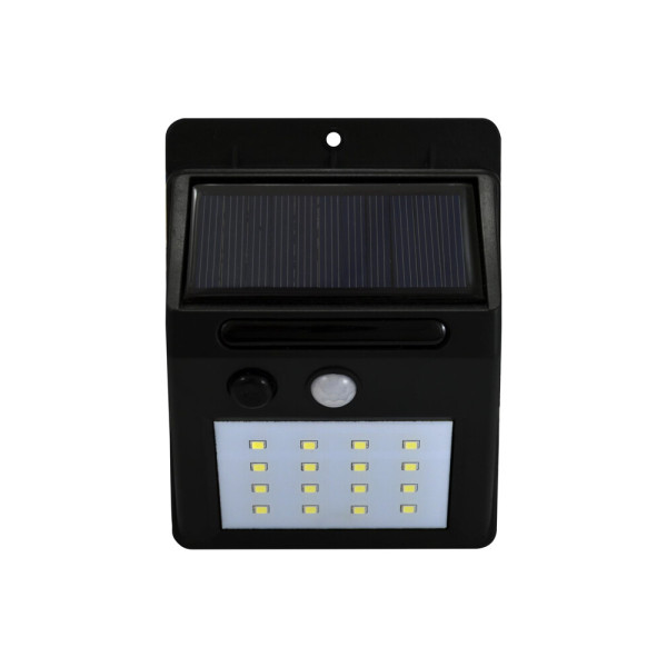 Вуличний світильник на сонячній батареї Goldlux 307644 Box LED 1x2,2W 6400K 270Lm IP44 чорний - фото №1