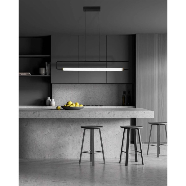 Подвесной светильник, люстра Goldlux 334015 Felicja LED 1x30W 4000K 4600Lm IP20 черный - фото №2