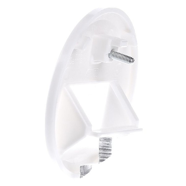 Центральна панель для подвійної комунікаційної розетки полярна білизна Berker 1930 - фото №3