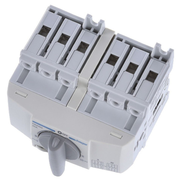 Перемикач Hager HIM302 I-0-II 20А 400/690В 3P 5м - фото №4