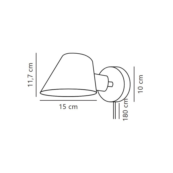 Бра, настенный светильник Nordlux 2220381003 Stay E27 1x60W IP20 черный - фото №4