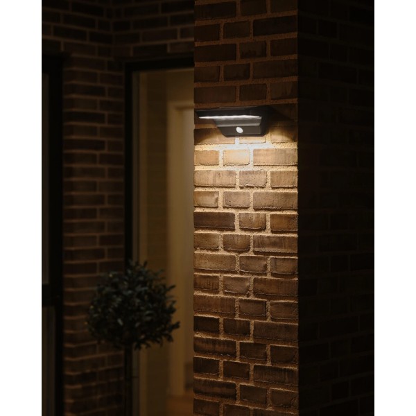 Вуличний світильник на сонячній батареї Nordlux 2118221003 Agena LED 1x5W 3000K 400Lm IP44 чорний - фото №1