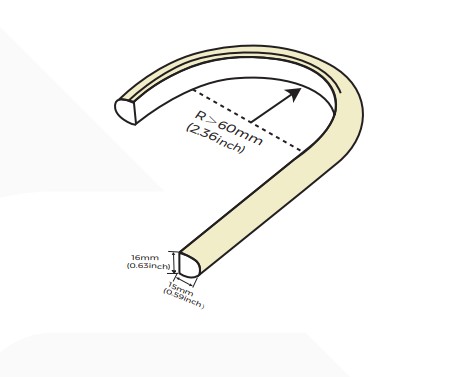 Термостойкий гибкий неон COLORS Sauna 24V IP67 5W 165Lm 1600K 5м (ANT1615-EW) - фото №2