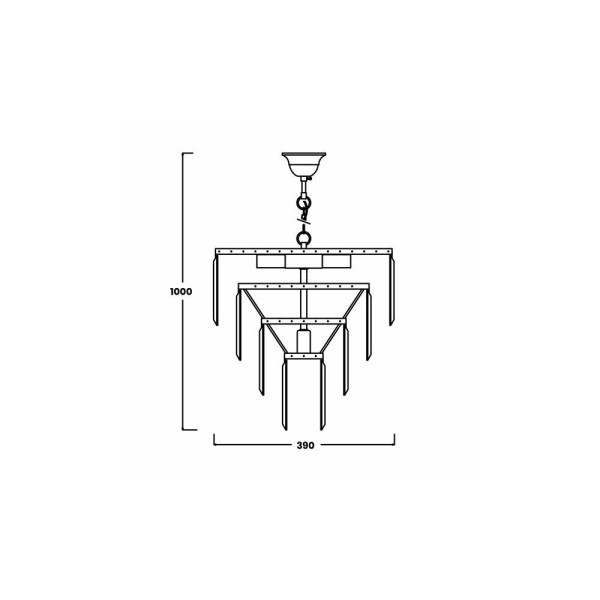 Люстра підвісна Zuma Line 17106/4+1-GLD Amedeo - фото №2