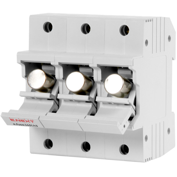 Держатель предохранителя E.Next e.fuse.1451.h3 на DIN-рейку 14х51 3р 63А (i0300006) - фото №2