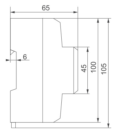 Трехфазный электрический счётчик WZE-3, 80A - фото №4