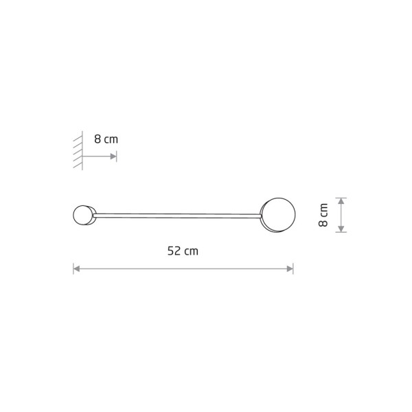 Бра, настінний світильник Nowodvorski 7802 Orbit GX53 1x12W IP20 білий - фото №2