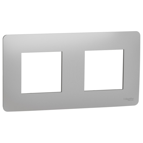 Двопостова рамка Schneider Electric NU200430 (алюміній)