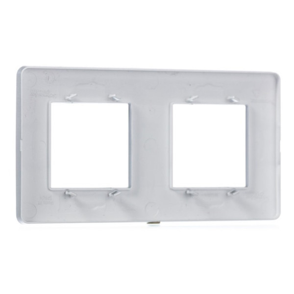 Двопостова рамка Schneider Electric NU200430 (алюміній) - фото №1