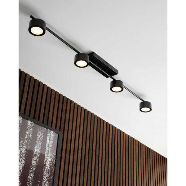 Потолочный светильник Nordlux 2213530103 Clyde LED 4x16W 2700K 350Lm IP20 черный - фото №1