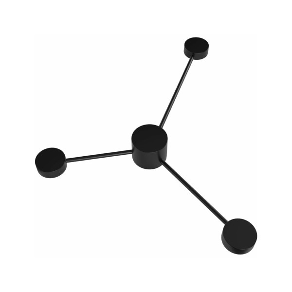 Бра, настенный светильник Goldlux 326287 Joy GX53 3x6W 4000K 660Lm IP20 Bk