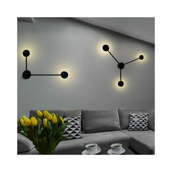 Бра, настенный светильник Goldlux 326287 Joy GX53 3x6W 4000K 660Lm IP20 Bk - фото №1