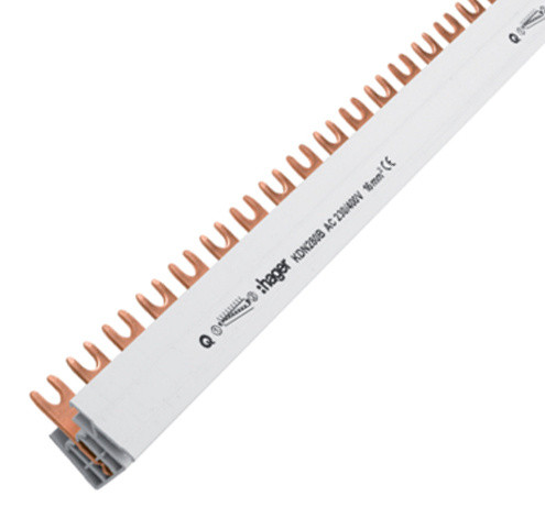 Фазная шина Hager KDN280B 2P 16мм² 57M