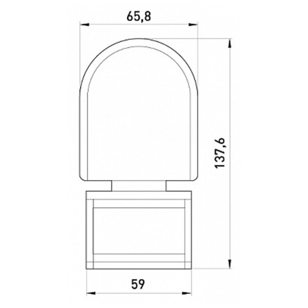 Датчик руху E.Next e.sensor.pir.10F.white - фото №1