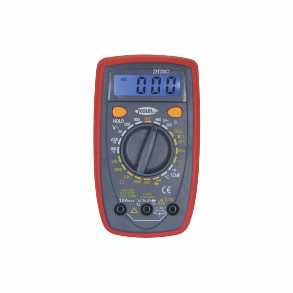 Мультифункціональний цифровой мультиметр TOSUNlux DT33B з підсвіткою (6940151065326)