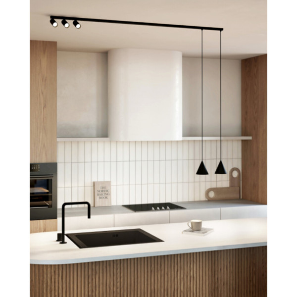 Подвесной светильник, люстра Nowodvorski 11448 Fourty V GU10 5x10W IP20 черный - фото №2