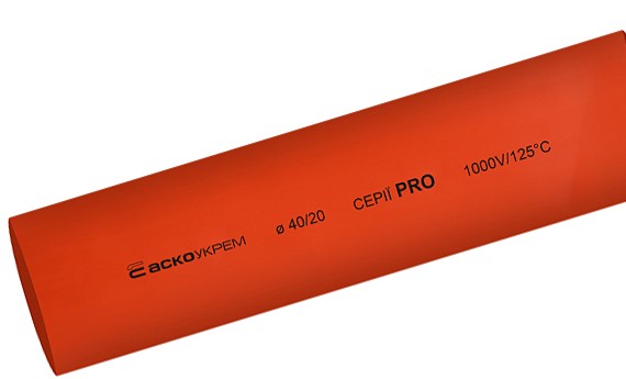 Красная термоусадочная трубка Аско-Укрем PRO Ø 40,0/20,0 (A0150040600)