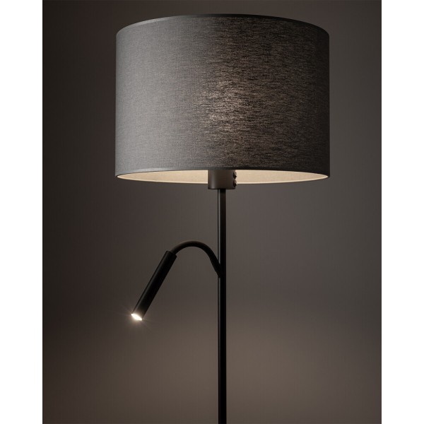 Торшер Nowodvorski 9072 Hotel Plus 2x10+25W IP20 сірий - фото №1