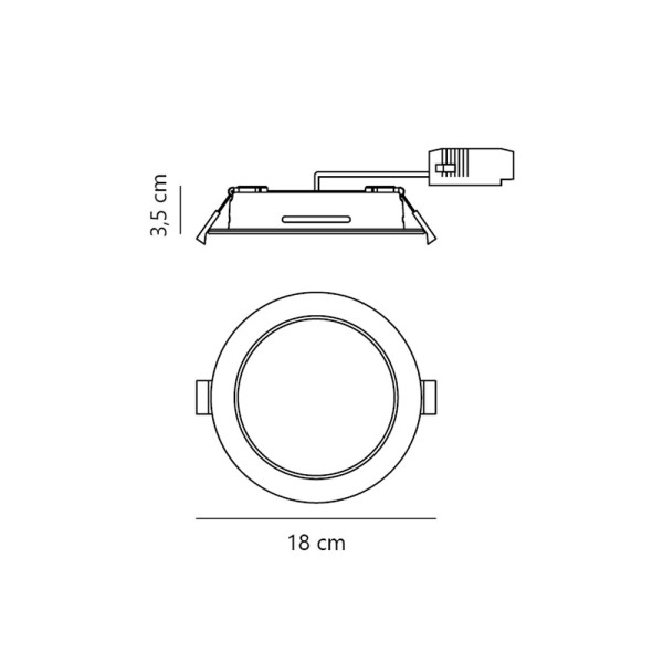 Точковий світильник Nordlux 2610020001 Manacor LED 1x10W 3000K-4000K 1100Lm IP44/20 білий - фото №4