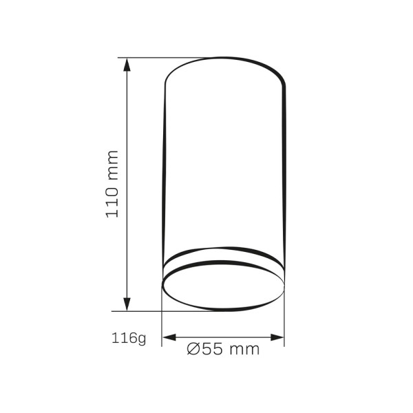 Точечный светильник Goldlux 324771 Turyn GU10 1x10W IP44 WH - фото №4