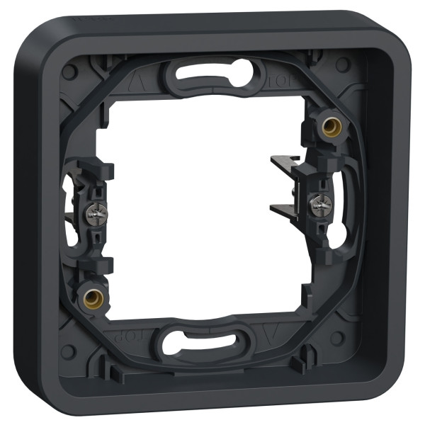 Одноместная рамка Schneider Electric MUR34108 с зажимами IP55 (черный)