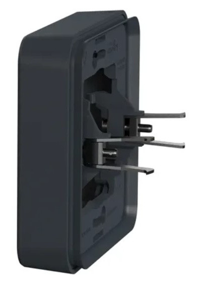 Одноместная рамка Schneider Electric MUR34108 с зажимами IP55 (черный) - фото №2