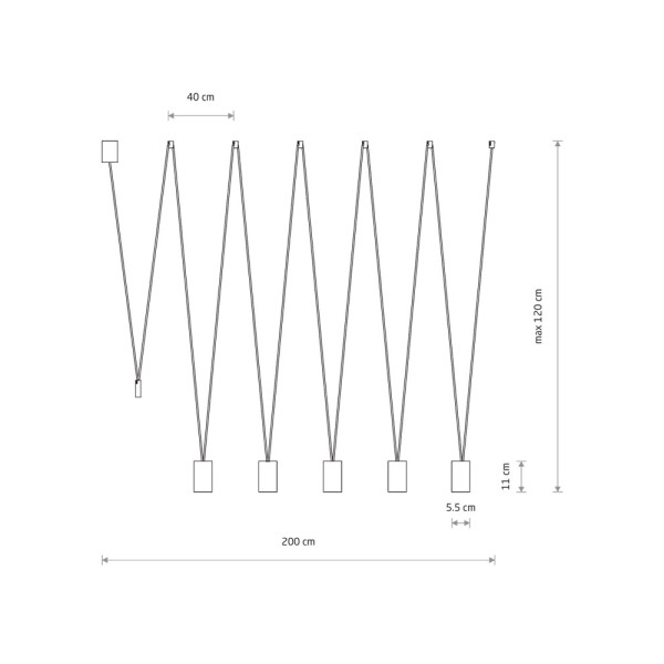 Подвесной светильник, люстра Nowodvorski 7825 More Eye GU10 5x10W IP20 черный - фото №1