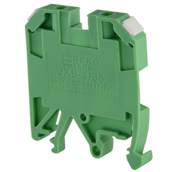 Клеммник Аско-Укрем JXB 4/35 зеленый (A0130010012) - фото №3