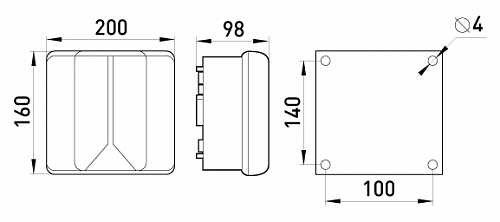 Распределительная коробка E.Next e.industrial.db.925 200х160х98 (i0350010) - фото №1