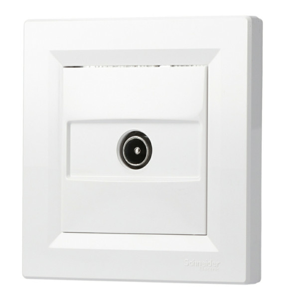 Розетка TV оконечная белая Asfora, EPH3200121 - фото №5