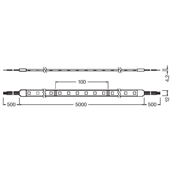 Светодиодная лента Ledvance LS VAL-500 RGB/LS VAL-500 RGB Protected 10х1 LEDV 67Вт (4058075404472) 5м - фото №1