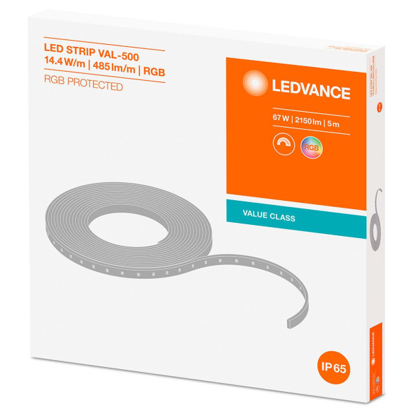 Светодиодная лента Ledvance LS VAL-500 RGB/LS VAL-500 RGB Protected 10х1 LEDV 67Вт (4058075404472) 5м - фото №2