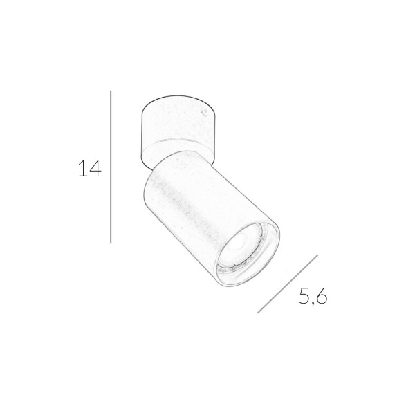 Светильник поворотный, спот Italux SPL-23436-1R-BK Nesto GU10 1x10W IP20 черный - фото №3