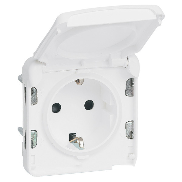 Механизм розетки антибактериальный белый Legrand Plexo Artic