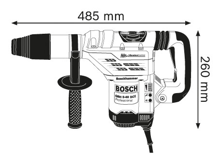 Перфоратор Bosch GBH 5-40 DCE Professional - фото №1
