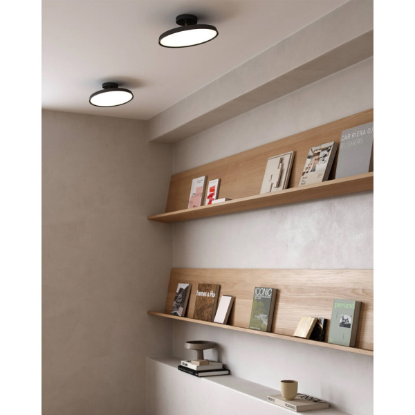 Люстра Nordlux 2320546003 Kaito LED 1x15W 3000K 1500Lm IP20 черная - фото №1