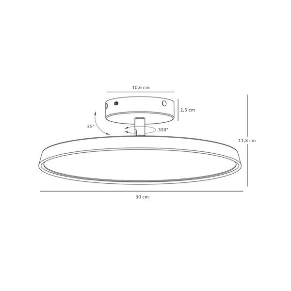 Люстра Nordlux 2320546003 Kaito LED 1x15W 3000K 1500Lm IP20 черная - фото №3